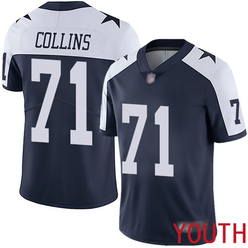 Youth Dallas Cowboys Limited Navy Blue La el Collins Alternate #71 Vapor Untouchable Throwback NFL Jersey->youth nfl jersey->Youth Jersey